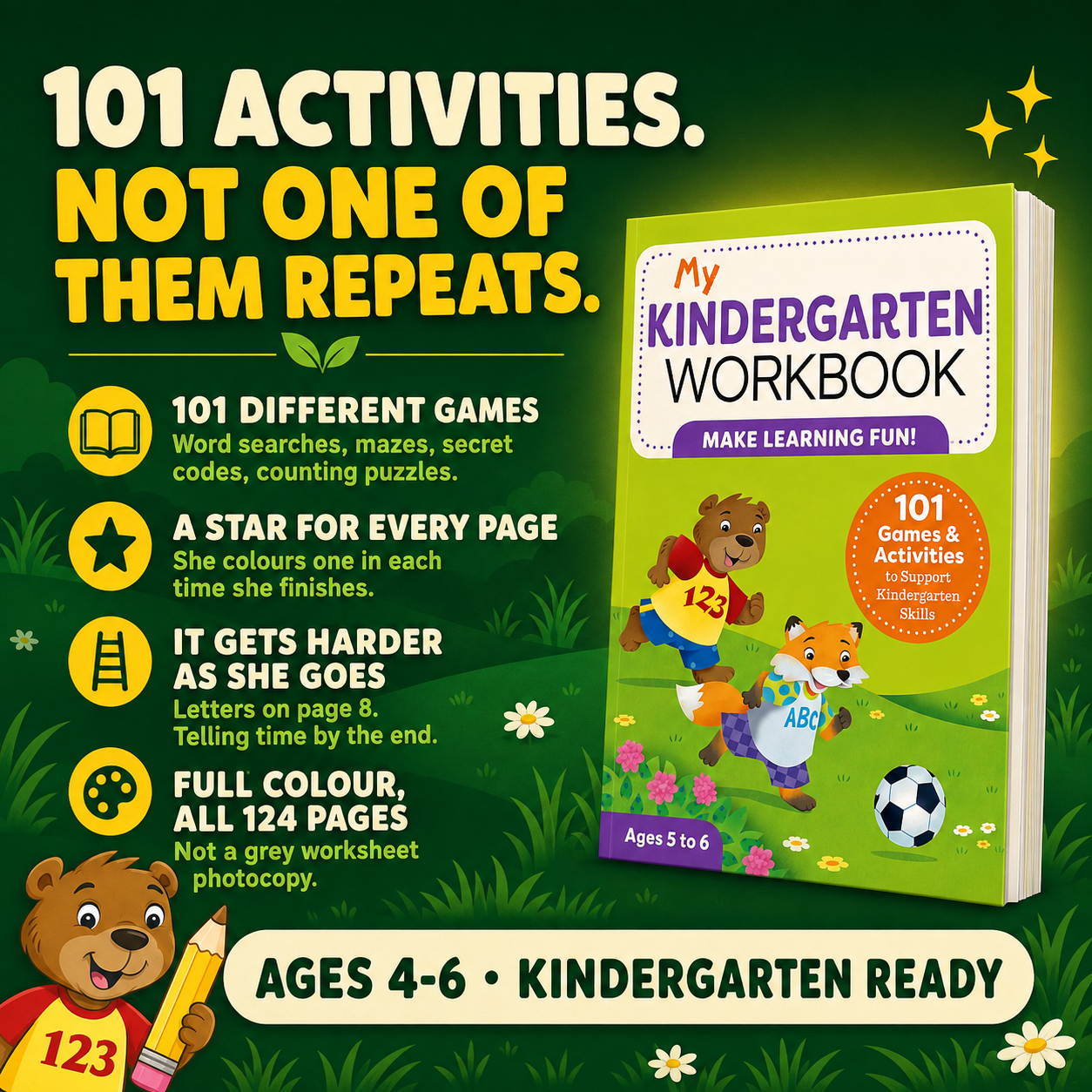 My Kindergarten Workbook: 101 Games & Activities (Ages 5-6)