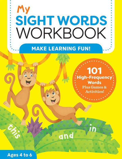 My Sight Words Workbook – Summer Bridge Reading Workbook for Kindergarten & 1st Grade