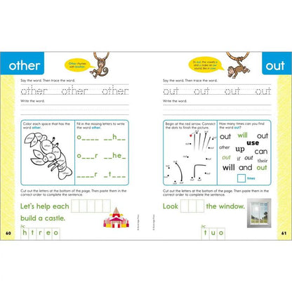 My Sight Words Workbook – Summer Bridge Reading Workbook for Kindergarten & 1st Grade