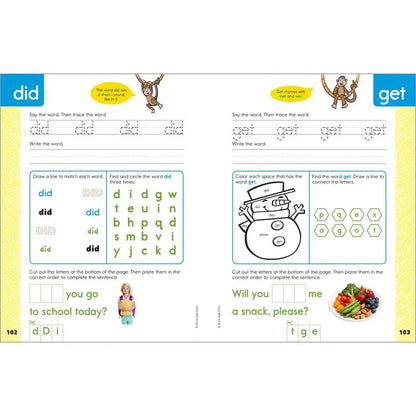 My Sight Words Workbook – Summer Bridge Reading Workbook for Kindergarten & 1st Grade