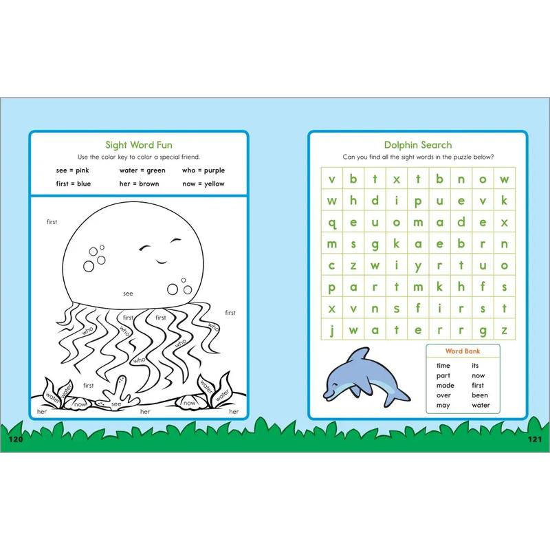 My Sight Words Workbook – Summer Bridge Reading Workbook for Kindergarten & 1st Grade